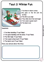 Vista previa - Fichas informativas / Documentos de lectura - PACK: READING COMPREHENSION BOOKS (PRIMARY 6-12 YEARS) WINTER EDITION - página 3