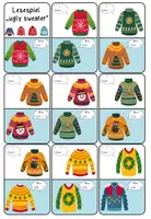 Vorschau - Spiele - Lesespiel ugly sweater Englischunterricht - Seite 1