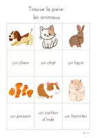 Vorschau - Spiele - Finde das Paar Tiere - les animaux - animals - Seite 1