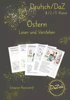 Vorschau - Unterrichtsreihen - Arbeitsblätter Lesen und Verstehen Ostern - Deckblatt