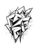 Vorschau - Mal- und Bastelvorlagen - 100 Graffiti-Ausmalbilder für Kinder und Jugendliche - Seite 1