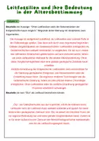 Vorschau - Arbeitsblätter - Leitfossilien und ihre Bedeutung in der Altersbestimmung | Unterrichtsreihe "Evolution" Biologie, 9./10. Klasse - Seite 3