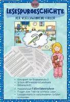 Vorschau - Arbeitsblätter - Lesespurgeschichte: Der verschwundene Füller - Deckblatt