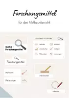 Vorschau - Bildkarten - Forschungsmittel / Forschermittel Mathe - Visualisierung - Deckblatt