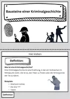 Vorschau - Stundenentwürfe - Bausteine und Merkmale einer Kriminalgeschichte - Seite 1