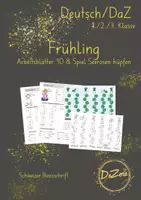 Vorschau - Unterrichtsreihen - Verben sein und haben Arbeitsblätter & Spiel - Deckblatt