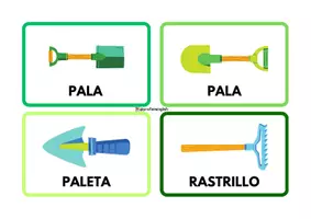 Vista previa - Tarjetas / Manipulativos - ¡Flashcards de Jardinería! - página 1