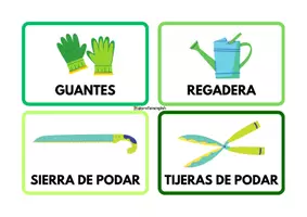 Vista previa - Tarjetas / Manipulativos - ¡Flashcards de Jardinería! - página 2