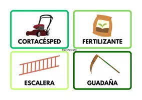 Vista previa - Tarjetas / Manipulativos - ¡Flashcards de Jardinería! - página 3
