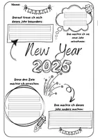 Vorschau - Arbeitsblätter - New Year - Reflektion - Seite 3