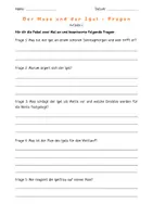 Vorschau - Arbeitsblätter - Der Hase und der Igel - Deckblatt
