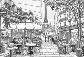 Vorschau - Poster - Cafe in Paris - Wimmelbild - Seite 2