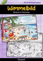 Vorschau - Bildkarten - Strand im Sommer - Wimmelbild - Deckblatt