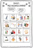 Vorschau - Arbeitsblätter - Les vacances d‘hiver - BINGO - Seite 2