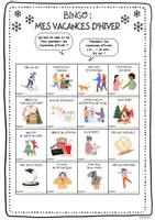 Vorschau - Arbeitsblätter - Les vacances d‘hiver - BINGO - Seite 3