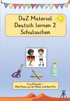 Vorschau - Arbeitsblätter - DaZ Deutsch lernen Nr. 2 - Schulsachen und Farben mit Bildkarten - Deckblatt