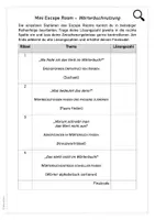 Vorschau - Arbeitsblätter - Mini Escape Room - Stationenlernen: Wörterbuch - Duden - Seite 2