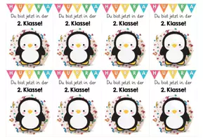Vorschau - Anderer Materialtyp - Grußkarte zum Schuljahresbeginn (Pinguinklasse) - Seite 2