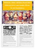 Vorschau - Arbeitsblätter - Differenzierte Lesetexte zum Thema Neues Jahr - Deckblatt