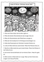 Vorschau - Arbeitsblätter - Differenzierte Lesetexte zum Thema Neues Jahr - Seite 1