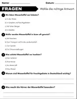 Vorschau - Arbeitsblätter - Wasserbüffel: Leseverständnis und Kreuzworträtsel mit Lösungen - Seite 2