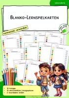 Vorschau - Stationenlernen - Vorlagen zum Selbstgestalten - Deckblatt