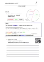 Vorschau - Arbeitsblätter - Geometrie: Kreis zeichnen (Zirkel, Radius, Durchmesser) - Deckblatt