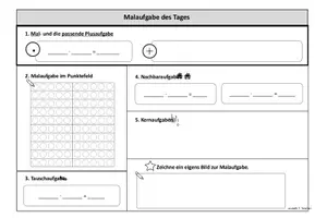 Vorschau - Arbeitsblätter - Malaufgabe/ Multiplikationsaufgabe des Tages - Seite 3