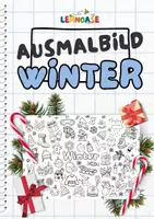 Vorschau - Mal- und Bastelvorlagen - Ausmalbild zum Thema "Winter" - Deckblatt