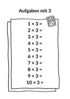 Vorschau - Arbeitsblätter - Mathe Multiplikation von 2 bis 10 - Seite 3