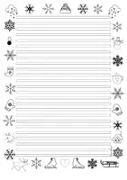 Vorschau - Arbeitsblätter - Schmuckblatt Briefpapier Winter alle Lineaturen - Seite 3