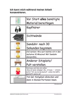 Vorschau - Fördermaterial/Inklusion - Hilfskarte Konzentration - Seite 3