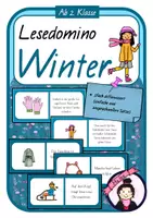 Vorschau - Stationenlernen - Lesedomino WINTER | Lesespiel - Deckblatt
