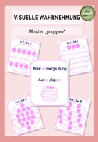 Vorschau - Fördermaterial/Inklusion - Visuelle Wahrnehmung: Muster "ploppen" - Deckblatt