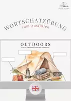 Vorschau - Arbeitsblätter - Englisch: Wortschatzübung zum Ausfüllen - Deckblatt