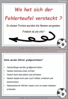 Vorschau - Fördermaterial/Inklusion - Fußball Spezial - FC Bayern München: Fehlerteufel Lesekarten Großschreibung - Seite 2