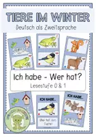 Vorschau - Spiele - TIERE IM WINTER Ich habe - Wer hat? - Deckblatt