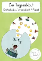 Vorschau - Stationenlernen - Der Tagesablauf - Drehscheibe / Arbeitsblatt / Plakat - Deckblatt