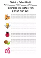 Vorschau - Arbeitsblätter - GRATIS - Diktat Thema Frühling - DaZ/DaF, Deutsch (Klasse 1 bis 4) - Seite 2