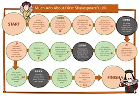 Vorschau - Arbeitsblätter - Shakespeare's Life: board game - Seite 1