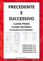 anteprima - Esercizi - classe prima e seconda - matematica PRECEDENTE E SUCCESSIVO - Pagina di copertina