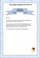 Vorschau - Arbeitsblätter - Einfach erklärt! - Das passé composé mit être (1) - Bildung und Angleichung - Seite 1