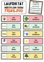 Vorschau - Unterrichtsreihen - Laufdiktat / Schleichdiktat Frühling - DaZ/DaF, Deutsch (Diktat) - Seite 2