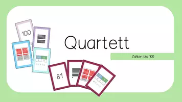 Vorschau - Spiele - Quartett Zahlen bis 100 - Deckblatt