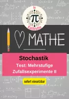 Vorschau - Test - Übungstest Stochastik Mehrstufige Zufallsexperimente II - Deckblatt