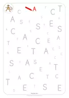 Vorschau - Arbeitsblätter - Buchstaben - Suchblätter (Druckschrift) - Seite 1