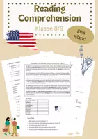 Vorschau - Text - Reading Comprehension Ellis Island Klasse 8/9 - Deckblatt