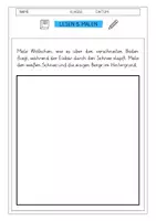 Vorschau - Arbeitsblätter - Wölkchen und der Eisbär - Lesen und Malen (1./2. Klasse) - Seite 1
