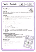 Vorschau - Arbeitsblätter - Würfel Quadrate Addition und Subtraktion 15 - Seite 1