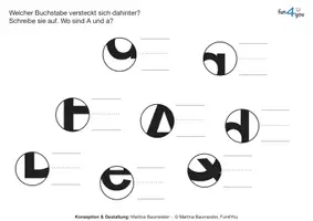 Vorschau - Arbeitsblätter - Versteckte Buchstaben - Seite 1